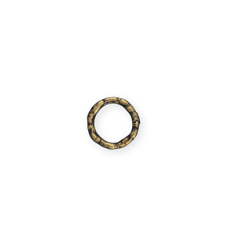 12mm Organic Ring - Brass Antique Plated (20 pcs)