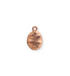 14x12mm Hammered Oval - Copper Plated (8 pcs)
