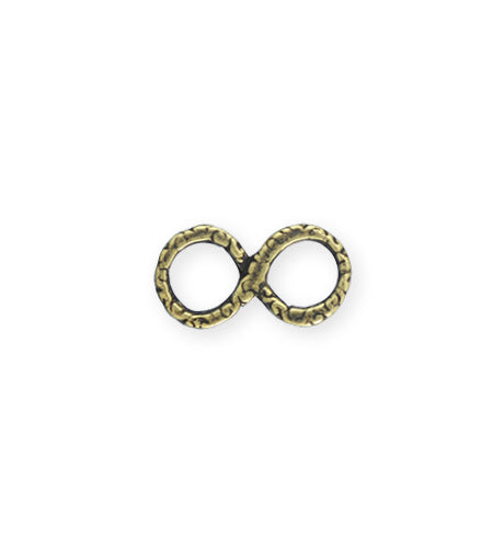 19x10mm, Infinity Swirl - Bronze Antique Plated (6pcs)