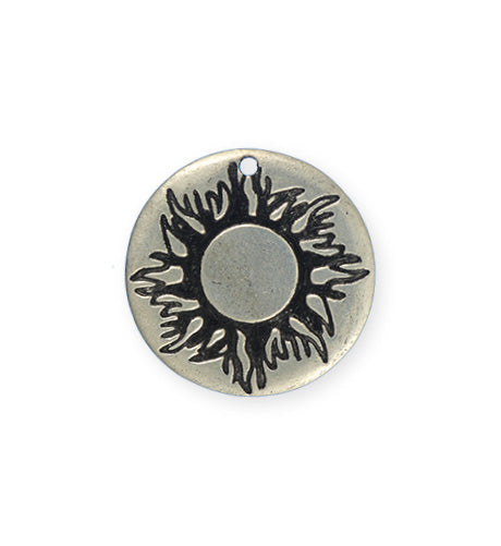 25mm, Sun's Rays - Artisan Pewter (3pcs)