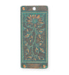 45x20mm, Floral Tapestry - Copper Verdigris Plated (3pcs)