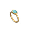 Size 8, Azure Ring - 10K Gold (3pcs)