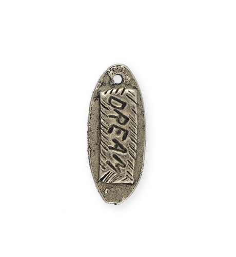 30x13mm, Dream Tag - Pewter Antique Plated (3pcs)