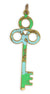 67.5x24mm Primitive Key Turquoise / Jade Patina (10 pcs)