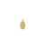11x6mm Oval USA Jewelry Tag - 10K Gold Plated (92 pcs)