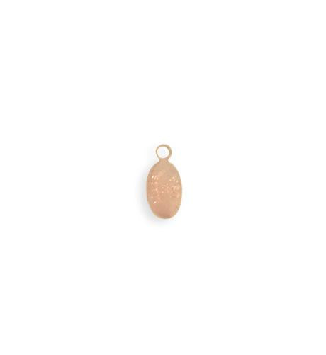 11x6mm Oval USA Jewelry Tag - Rose Gold Plated (92 pcs)