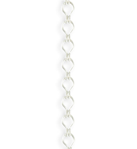 3.7x6.6mm Ladder Chain - Sterling Silver Plated