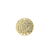 22mm Hammered Circle Chandelier - 10K Gold Plated (10pcs)