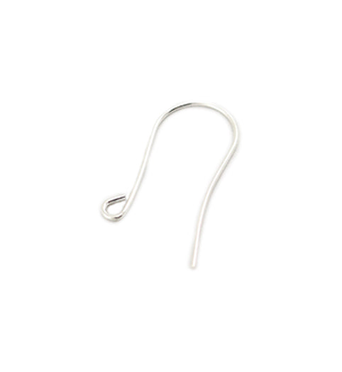 29x14mm Arched Ear Wire - Sterling Silver Plated (32 pcs)