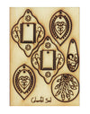 Ornamental Motif, Seed Bead & Macrame Jewelry Pop Outs (5 panel, 10pcs/ea)